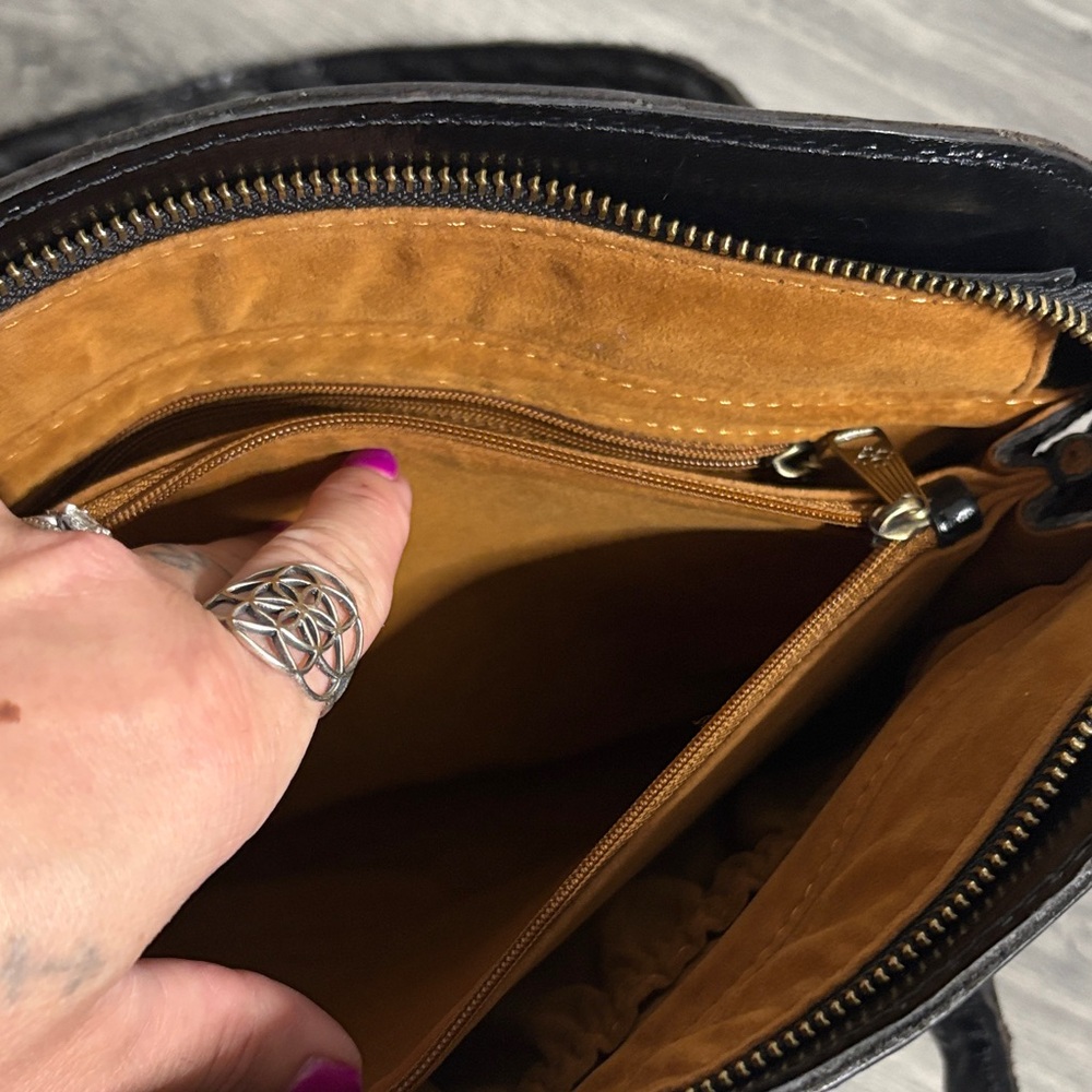Patricia Nash Tartan Leather Shoulder Bag - Picture 11 of 16